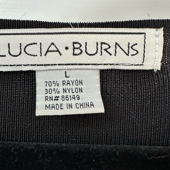 Lucia Burns Vintage Beautiful Beaded Shimmering Dragon Trendy Y2K Top Size Large - Picture 5 of 6